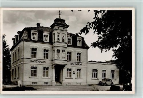 Bleibach 1954 Gasthaus zum Bahnhof , Volkswagen VW Käfer