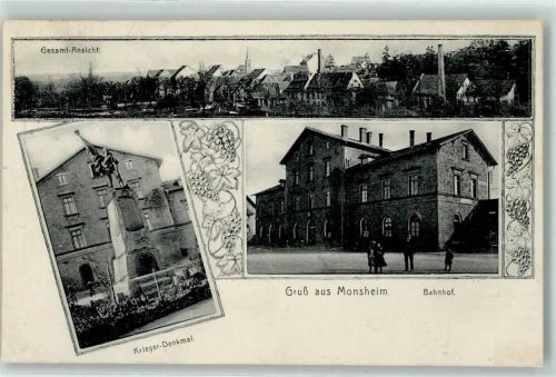 Monsheim Kriegerdenkmal Bahnhof