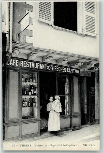 Thiers Gasthaus Cafe des 7 Peches Capitaux