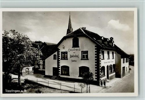 Sipplingen 1938 Gasthof zum Bahnhof, sehr gute Erhaltung AK