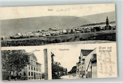 Birkenfeld 1908 Schule Hauptstraße