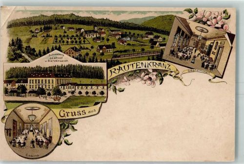 Rautenkranz 1900 Schusters Gasthaus und Bierversand Casino