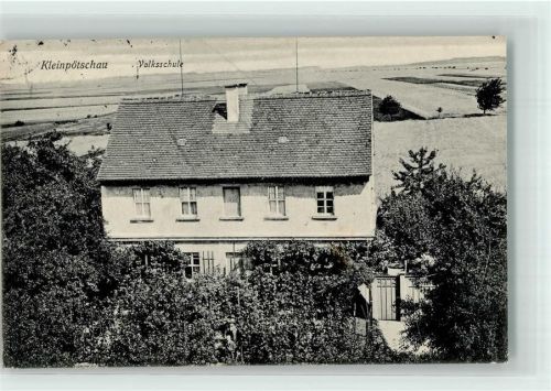 04579 O7201 Pötzschau 1909 Foto AK Volksschule