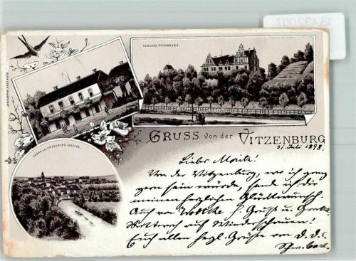 Vitzenburg 1898 Schloss