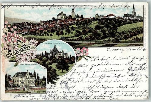 Kronberg 1899 Schloss Friedrichshof Hotel Kaiser Friedrich