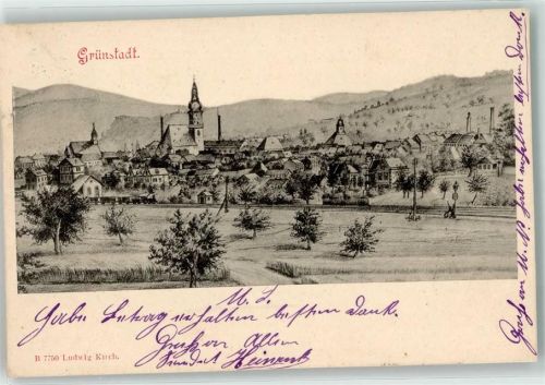 Grünstadt 1903 Eisenbahn