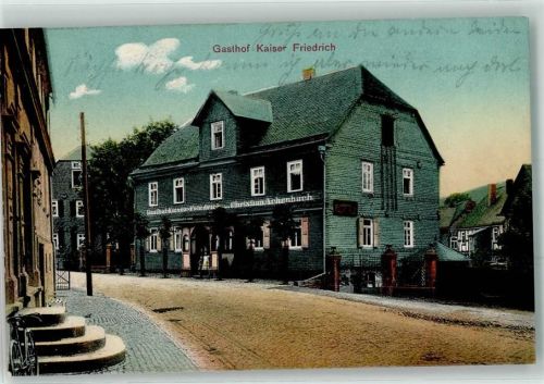 Bad Berleburg 1921 Gasthaus Kaiser Friedrich Fahrrad