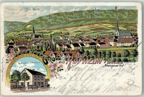 Hofheim 1903 Gasthaus Rheingauer Hof