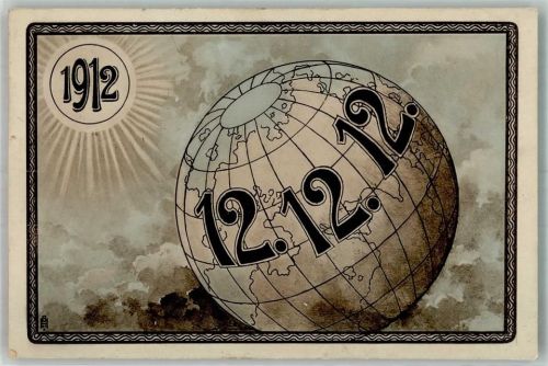 Weltkugel 12.12.12. + Stempel