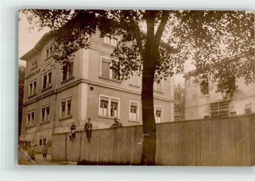 Mügeln 1915 Wohnhaus Foto AK Ort handschriftlich