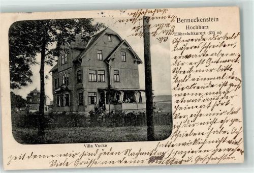 38877 O3702 Benneckenstein 1910 - Villa Vocke