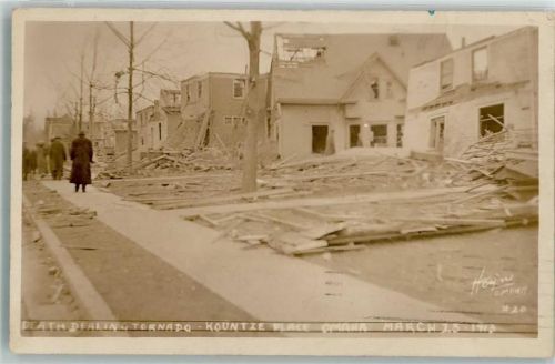 Omaha 1913 Tornado Katastophe Unglück Trümmer