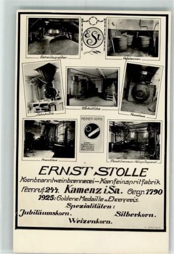 Kamenz Kornbranntweinbrennerei Ernst Stolle Innenaufnamen