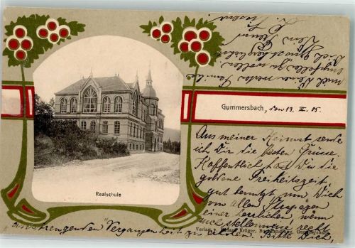 51643 W5270 Gummersbach 1905 Passepartout Realschule