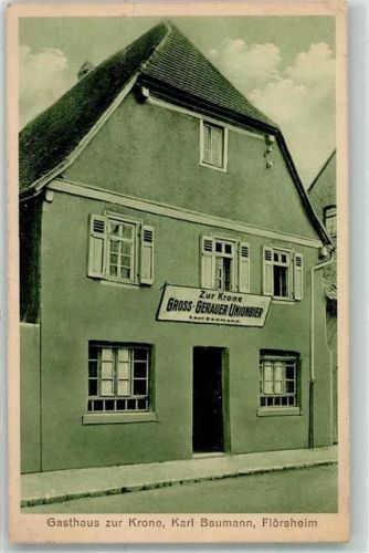 Flörsheim Gasthaus Zur Krone Karl Baumann