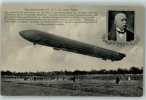 1909 Z 1 in voller Fahrt