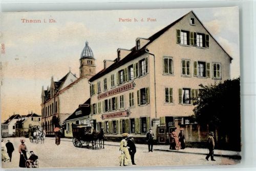 68800 Thann Tann , Thann Gebrauchsspuren Partie bei der Post Hotel Moschenross