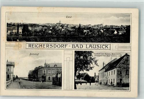 Bad Lausigk Reichersdorf Bahnhof Gasthaus Zur Sonne Karl Liebe