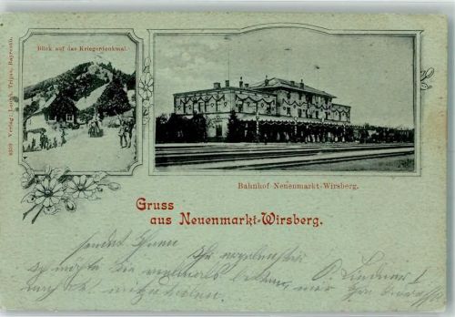 Wirsberg 1899 Bahnhof Neuenmarkt-Wirsberg