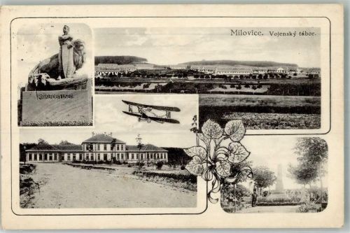 Milovice Denkmal Flugzeug