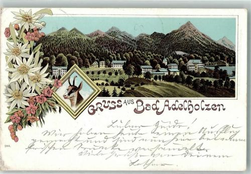 Bad Adelholzen 1898 Gämse Edelweiß
