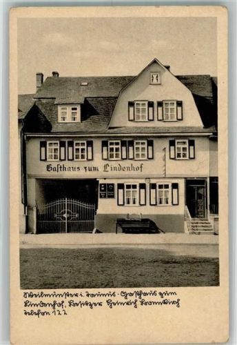Weilmünster Gasthaus zum Lindenhof Emailleschild