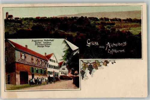 Aichelberg 1909 Gasthaus J. Schneider