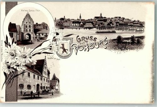 Vohburg Kleines Donau-Tor Donau Gasthaus zur Post Wappen Verlag Ottmar Zieher-München