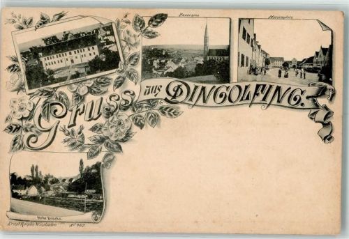 Dingolfing Vorlaufer Knabenschule Hohe Brücke Marienplatz
