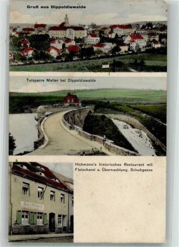 01744 O8230 Dippoldiswalde - Talsperre Malter Hickmann`s Gasthaus Schuhgasse