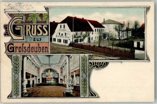 04564 O7112 Großdeuben 1910 - Gasthaus