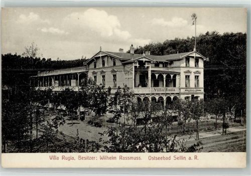 18586 O2356 Sellin , Ostseebad Foto AK Pension Villa Rugia