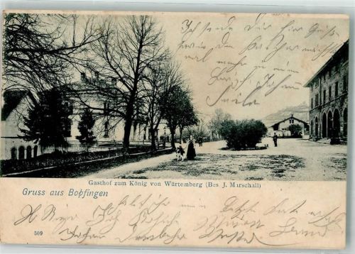 Bopfingen 1900 Gasthaus zum König von Württemberg