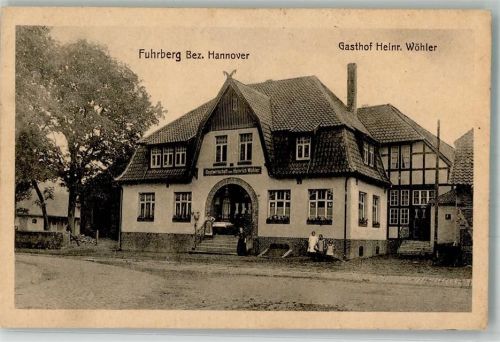 Fuhrberg 1923 Gasthaus Heinr. Wöhler Infationsporto 400 Marktszene