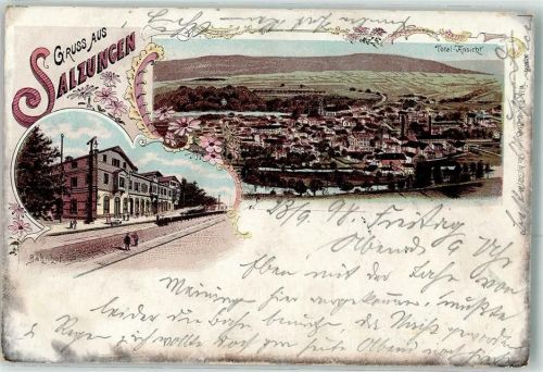 Bad Salzungen 1898 Bahnhof