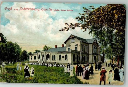 Taucha 1911 Gasthaus Schützenhaus Taucha Garten