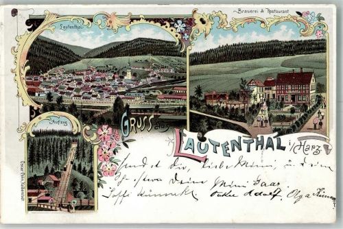Lautenthal 1897 Der Aufzug Brauerei-Gasthaus