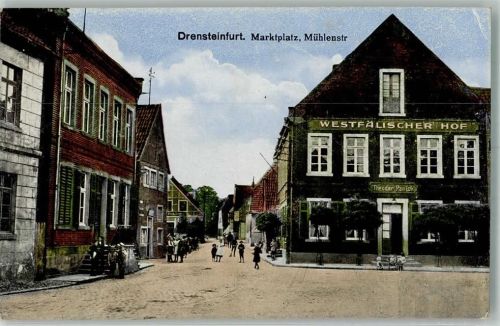 48317 W4406 Drensteinfurt - Marktplatz Mühlenstraße Gasthaus Westfälischer Hof
