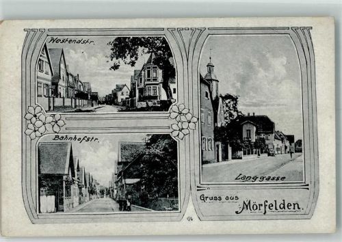 Mörfelden Westendstraße Langgasse Bahnhofstraße