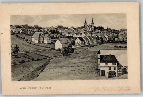 74731 W6968 Walldürn 1923 Künstlerkarte