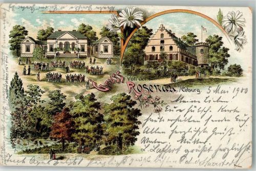 Unterwohlsbach 1900 Lithographie Rosenau Schloss Rosenau
