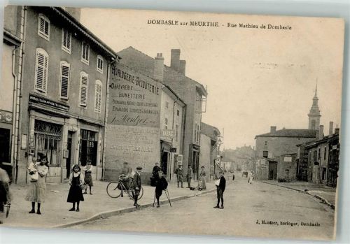 54110 Dombasle-sur-Meurthe 1916 Foto AK Postaamt Rue Mathieu de Dombasle