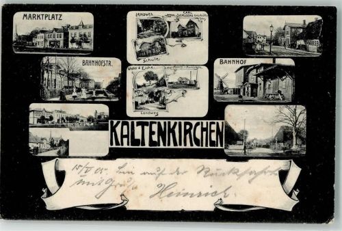 Kaltenkirchen 1905 Marktplatz Unter der Eiche Bahnhof Bahnhofstraße Bahnpost Altona-