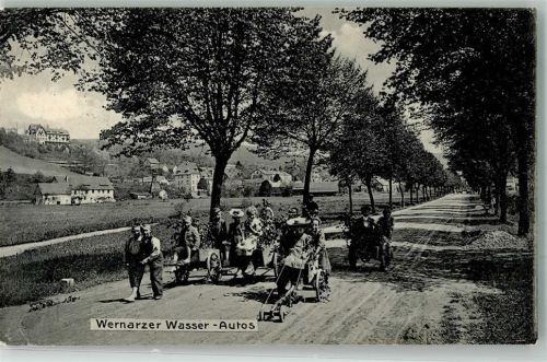 Bad Brückenau 1910 Wernarzer Wasser-Autos Kinder Malerische Motive Nr. 4a Ort lt. Stempel