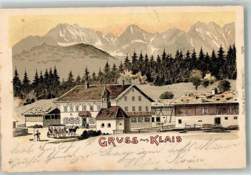 Klais 1900 Gasthaus zu Klais Verlag Moch & Stern-München