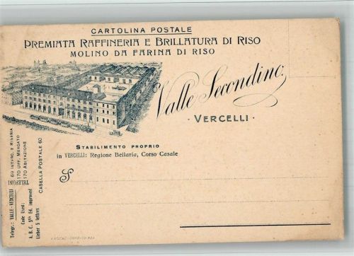 Vercelli Fabrik Raffinerie
