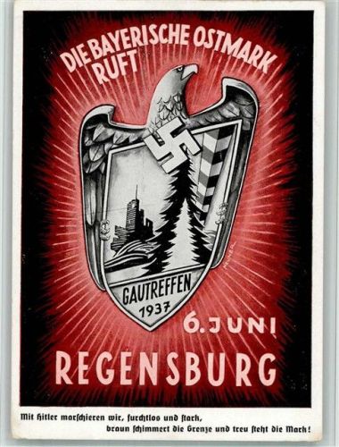 Regensburg 1937 SST Gautreffen Bruckner Feier