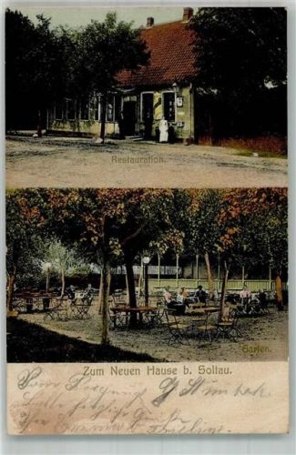 Soltau 1906 Gasthaus Zum neuen Hause Gartenwirtschaft