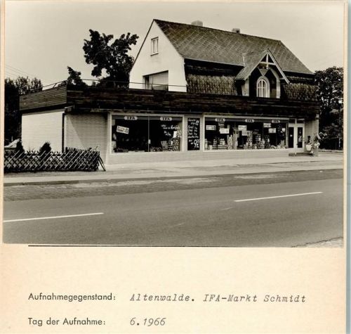 Altenwalde Foto montiert auf Karton IFA-Markt Schmidt