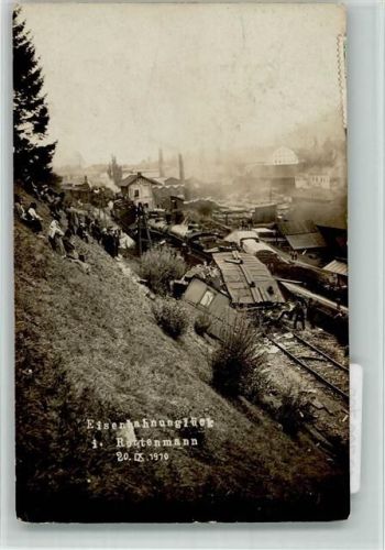 Rottenmann 1910 Eisenbahnünglück Bahnhof